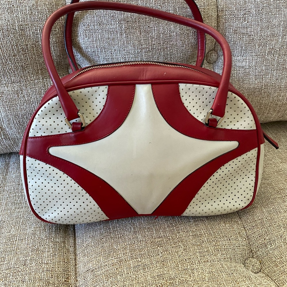 Authentic Prada Vintage Vitello Drive Bowler Bag